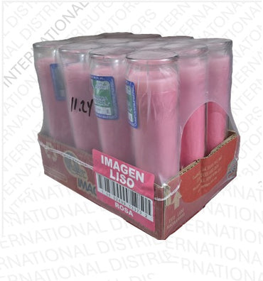 Item No.86281 VELADORA MEXICO PINK 12ct