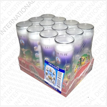 Item No.14530 VELADORA MEXICO SIETE POTENCIAS 12ct