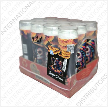 Item No.86299 VELADORA MEXICO DIA DE MUERTOS DAMA 12ct