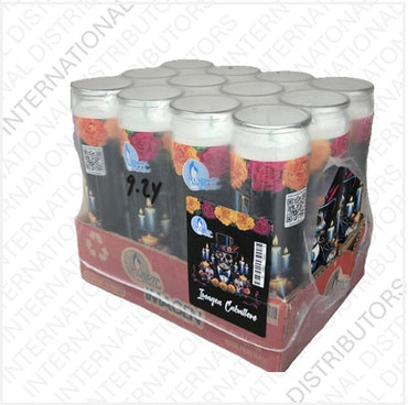 Item No.86298 VELADORA MEXICO DIA DE MUERTOS CABALLERO 12ct