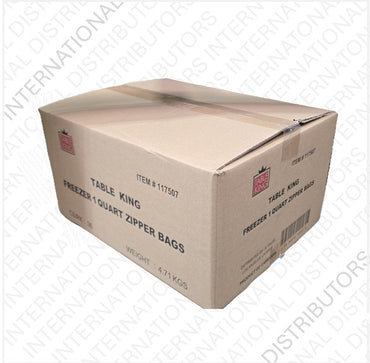BOLSA PARA CONGELADOR TABLE KING CON CIERRE DE CIERRE, 1 QT, 36/16 unidades (SKU n.° 93150)