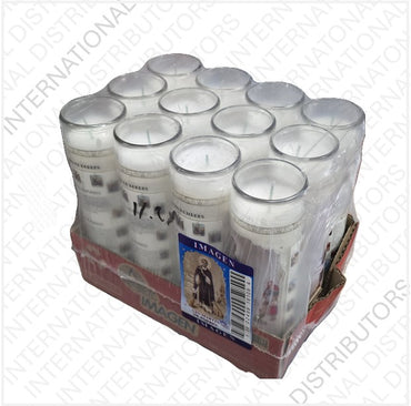 Item No.14320 VELADORA MEXICO SAN MARTIN DE PORRES 12ct