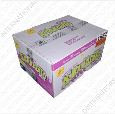 Item No.50143 DE LA ROSA SWEET & SOUR CHEWY CANDY WITH CHILI 20/100ct