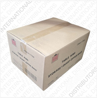 Item No.93137 TABLE KING STORAGE ZIPPER BAG 1QT 36/22ct