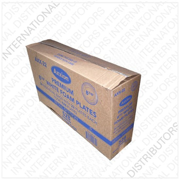 Item No.44646 AXXION FOAM PLATES PLAIN 8 7/8" 24/22ct