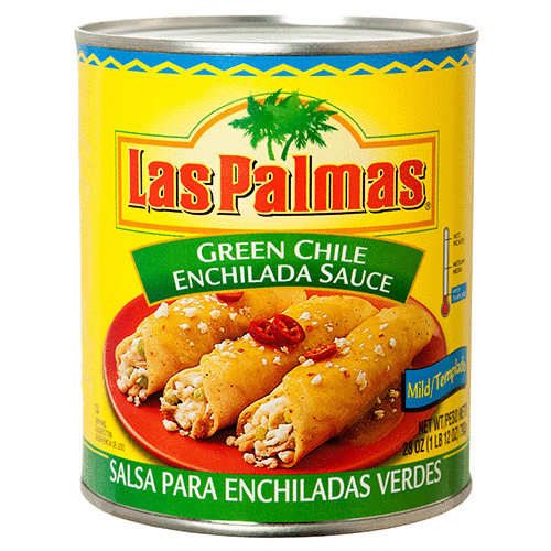 LAS PALMAS GREEN ENCHILADA SAUCE MILD 12/28oz (SKU 30501) International Distributors