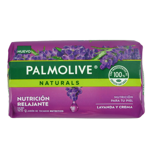 PALMOLIVE NAT BAR SOAP CREMA Y LAVANDA 72/120g (SKU #10705)