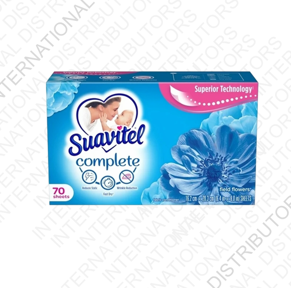 Item No.10759 SUAVITEL DRYER SH FIELD FLOWER 6/70ct