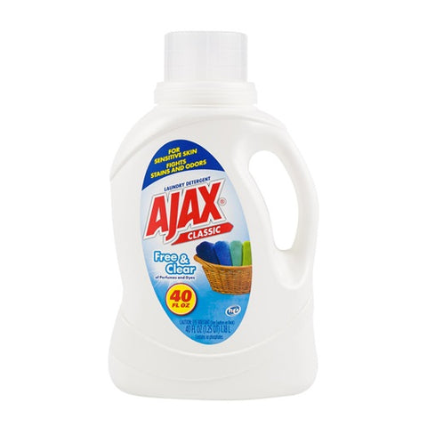 AJAX LAUNDRY LIQ CLASSIC FREE & CLEAR 9/40oz (SKU #14002)