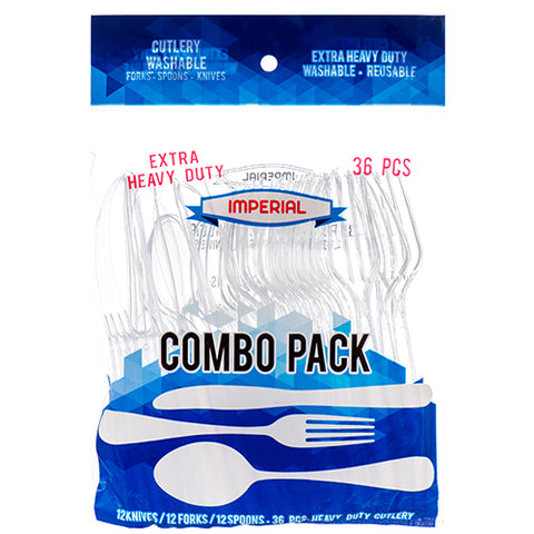 IMPERIAL PLASTIC CUTLERY COMBO 48/36ct (SKU #27071)
