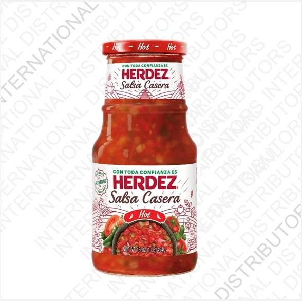 Artículo No.27559 HERDEZ SALSA CASERA TARRO CALIENTE 12/16oz