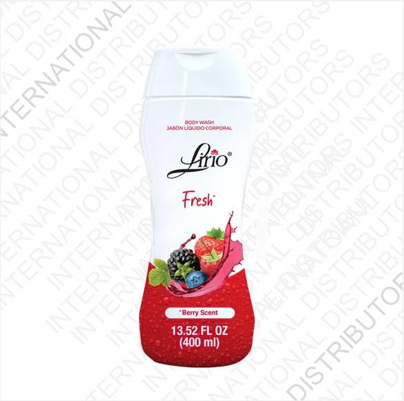 Item No.30427 LIRIO BODY WASH FRESH BERRY 12/400ml
