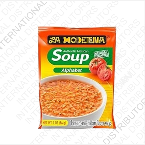 Item No.31232 LA MODERNA SOUP ALPHABET 12/3oz