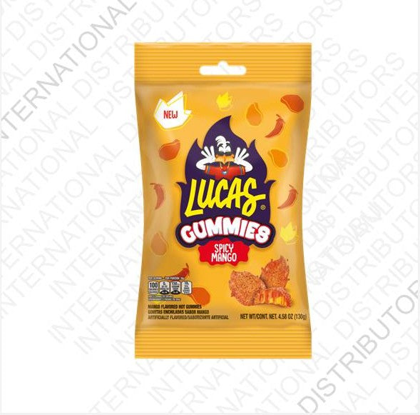 Item No.31520 LUCAS GUMMIES SPICY MANGO PEG 12/130g