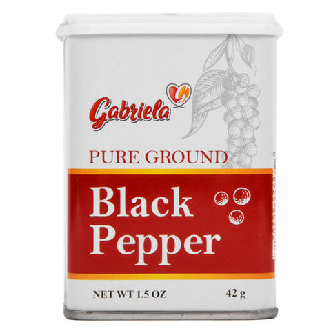 GABRIELA GROUND BLACK PEPPER 12/1.5oz (SKU #36371)
