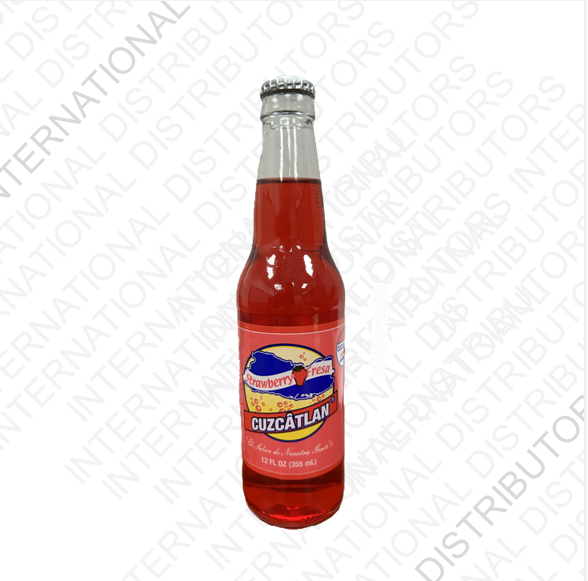 Item No.38023 CUZCATLAN SODA STRAWBERRY 24/12oz + CRV