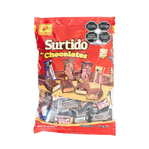 DE LA ROSA SURTIDO MINI CHOCOLATE 12/750g (SKU: #50170)