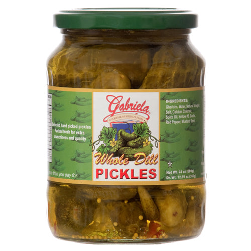 Item No.50239 GABRIELA WHOLE DILL PICKLES 12/24oz – International ...
