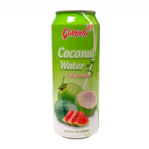 GABRIELA COCONUT WATER W/ WATERMELON 24/490ml + CRV (SKU #50299)