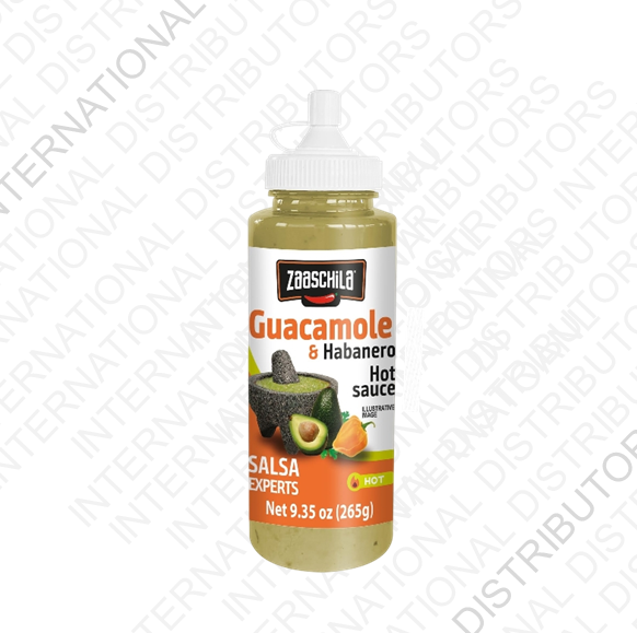Item No.51396 ZAASCHILA GUACAMOLE & HABANERO SAUCE 6/9.35oz