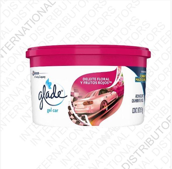 Item No.99946 GLADE CAR GEL FLORAL Y FRUTOS ROJOS 12/70g