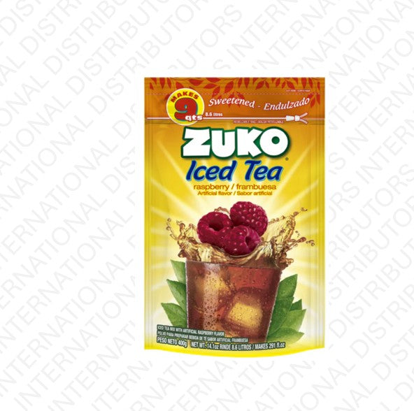 Item No.33121 ZUKO FAM PK ICED TEA RASPBERRY 12/14.1oz