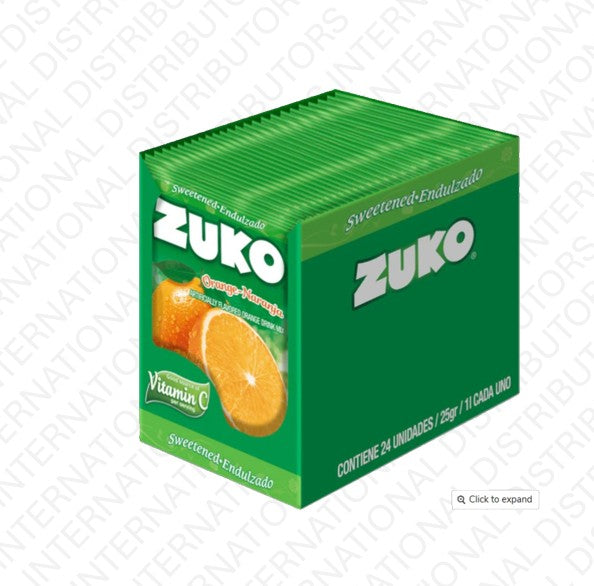 Item No.33135 ZUKO IND PK ORANGE 4/24/0.9oz