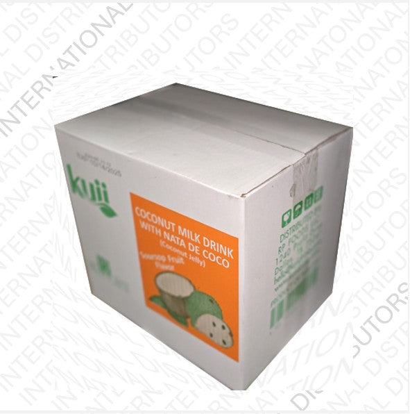 Item No.34835 KUII COCONUT MILK W/ NATA DE COCO GUANABANA 12/485ml + CRV