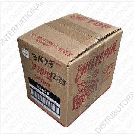 Item No.31693 PERRONA HOT SAUCE CHILTEPIN BLK 12/5oz