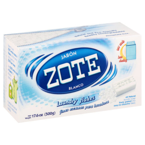 ZOTE LAUNDRY FLAKES SOAP WHITE 8/17.6oz (SKU #45251)