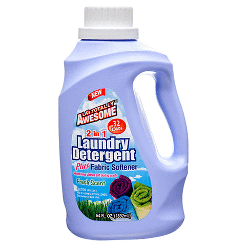 AWESOME LAUNDRY DETERGENT 2 IN 1 FRESH SCENT 8/64oz