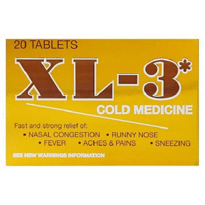 XL-3 COLD MEDICINE GOLD (BROWN) 24/20ct