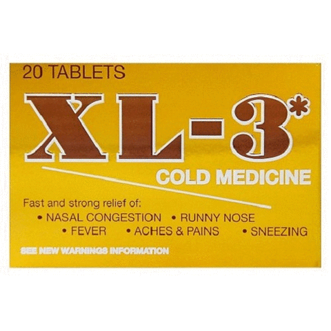 XL-3 COLD MEDICINE GOLD (BROWN) 24/20ct